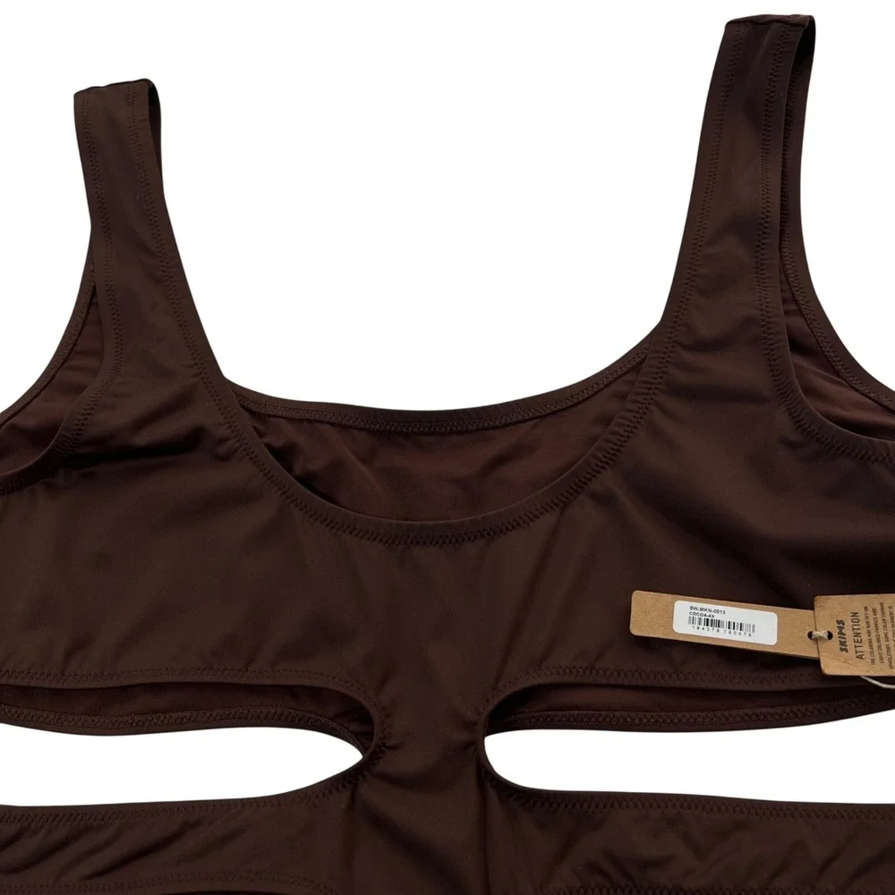 SKIMS‎ Swim Tank Monokini Cocoa 4X